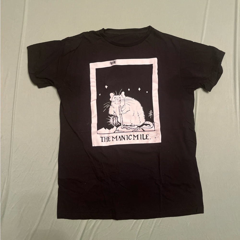Solid Black Short Sleeve Tee Crew Neck